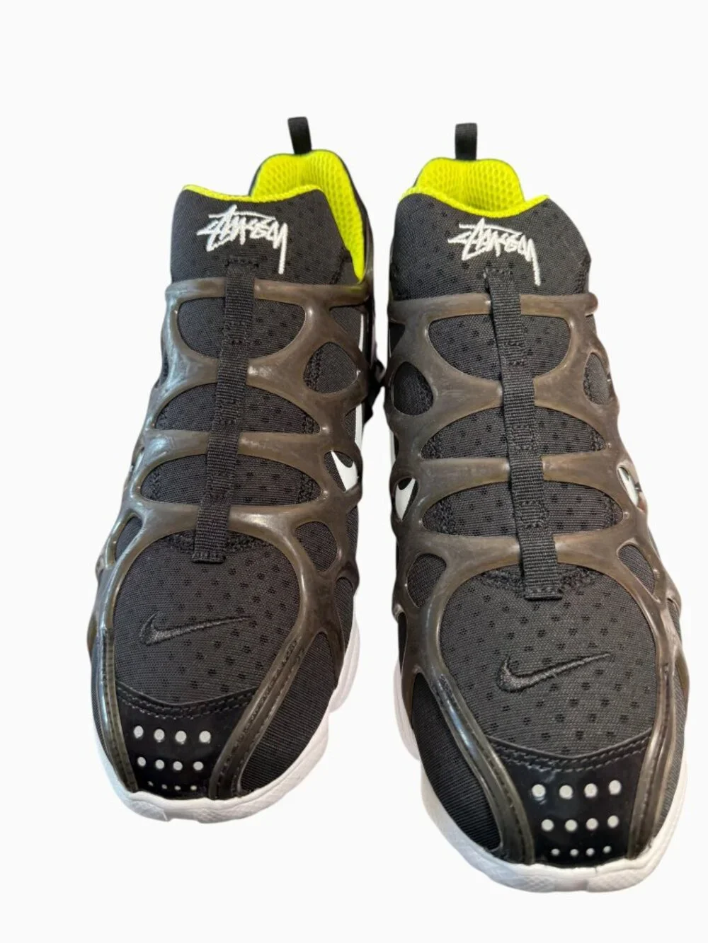 Nike x Stüssy Air Zoom Spiridon KK Black Volt Men's 11.5 New